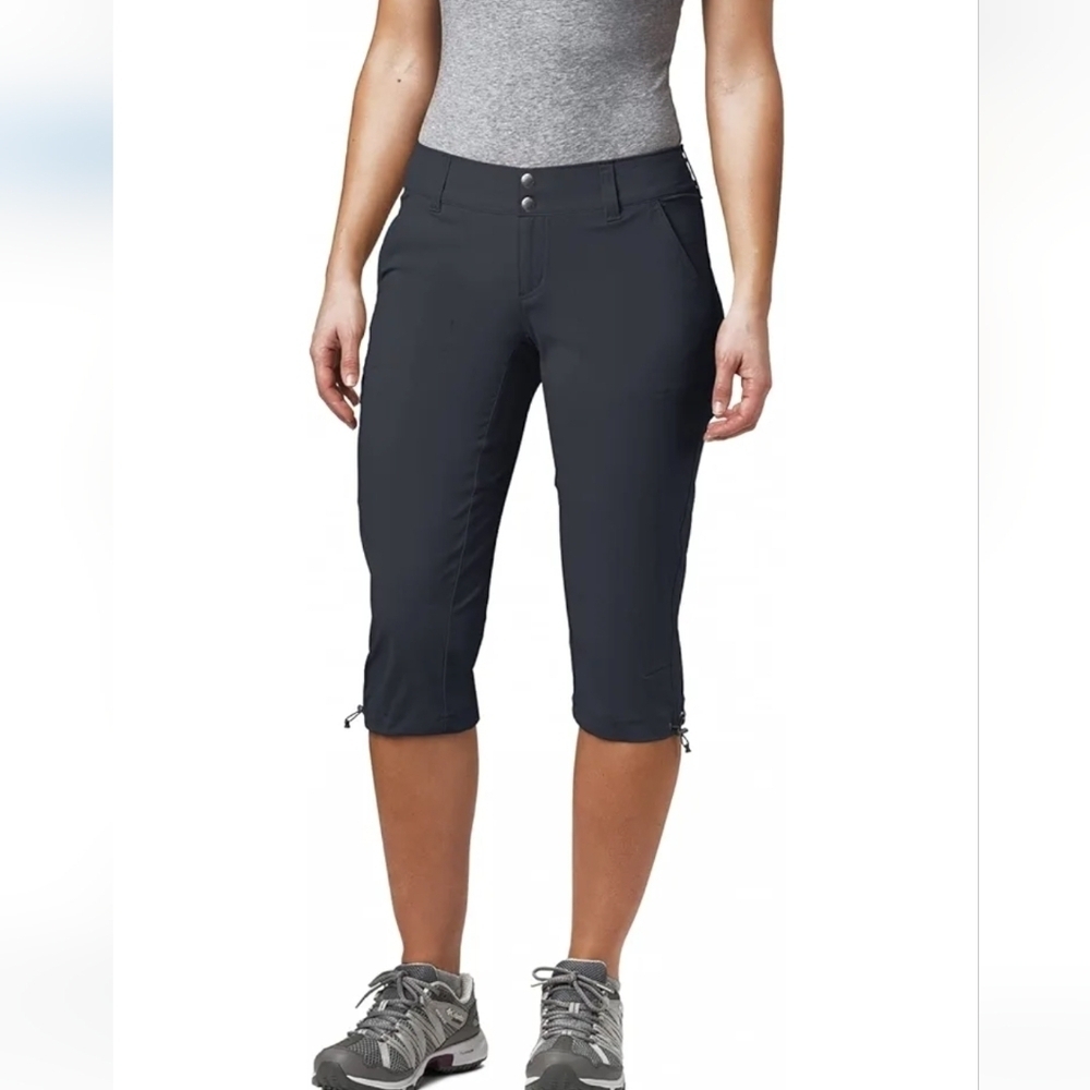 New Columbia Women's Pants, Capri Saturday Trail ll Knee Pant, gray Size 22W
